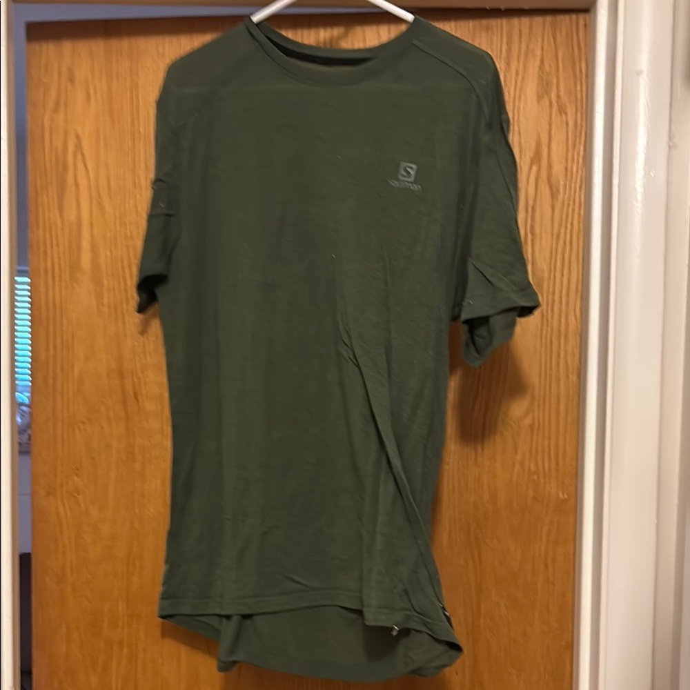 Salomon Men's Olive Short Sleeve Tee